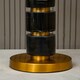 image 3 of Interiors by Premier Grey Fabric Shade Table Lamp Gold