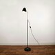 image 1 of ValueLights Kuppel Flexi Neck Black Floor Lamp