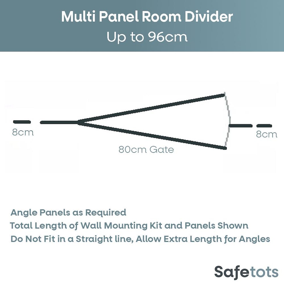 image 1 of Safetots Wooden Multi Panel Room Divider, up to 96cm, Natural Wood, 76cm Tall, Flexible Room Divider for Baby and Toddler | Cream | Natural