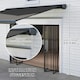 image 8 of Outsunny 4x3(m) Full Cassette Electric Awning, Aluminium Frame Grey | Dark Grey