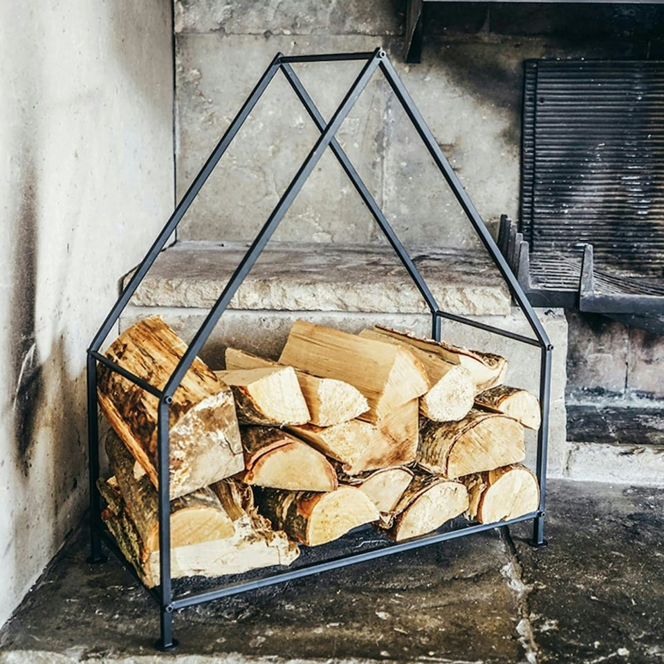 image 1 of House Log Holder | Black