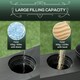 image 3 of Outsunny Garden Parasol Base 43kg Water or 60kg Sand Filled with Wheels
