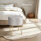 image 8 of Stool Ava - round, padded velvet look, with storage space | Grey | light grey | 37,50 x 37,50 x 44,50 cm | 1
