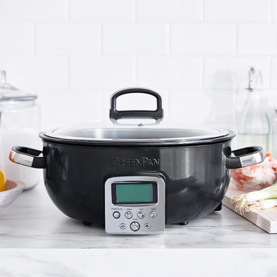 image 1 of GreenPan Non-Stick Multicooker 5.6L Black