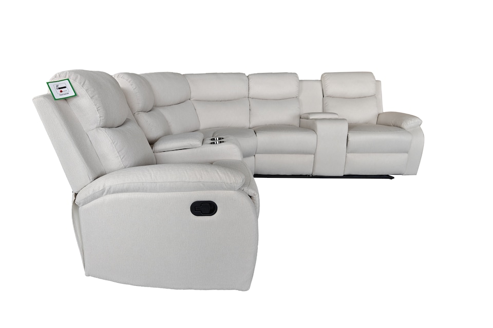 image 1 of Ravello Recline 5 Seater in Grey or Cream | Silver | One Size