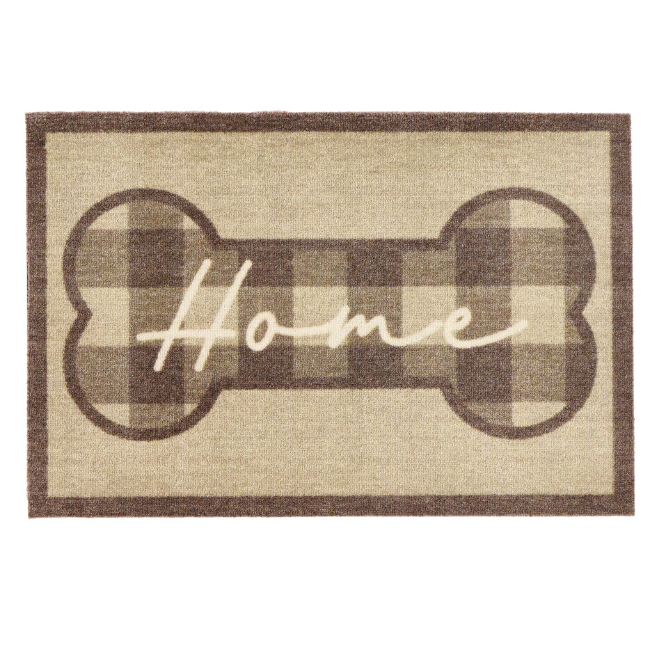 image 1 of Howler & Scratch Mat Plaid Home 50x75 Door Mat