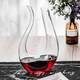 image 3 of Wine Decanter U-Shape Blown Glass Aerating Red Wine Carafe Pourer Dispenser 1.5L