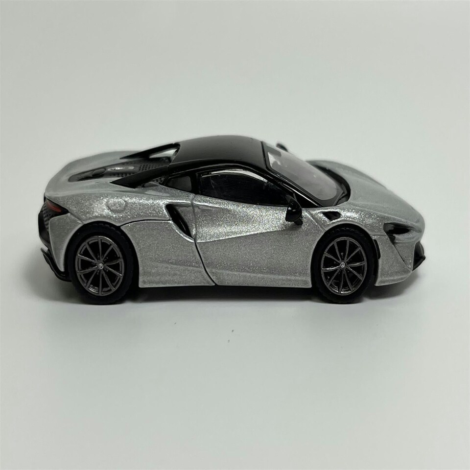 image 1 of McLaren Artura Ice Silver LHD 1:64 Scale Mini GT MGT00582L