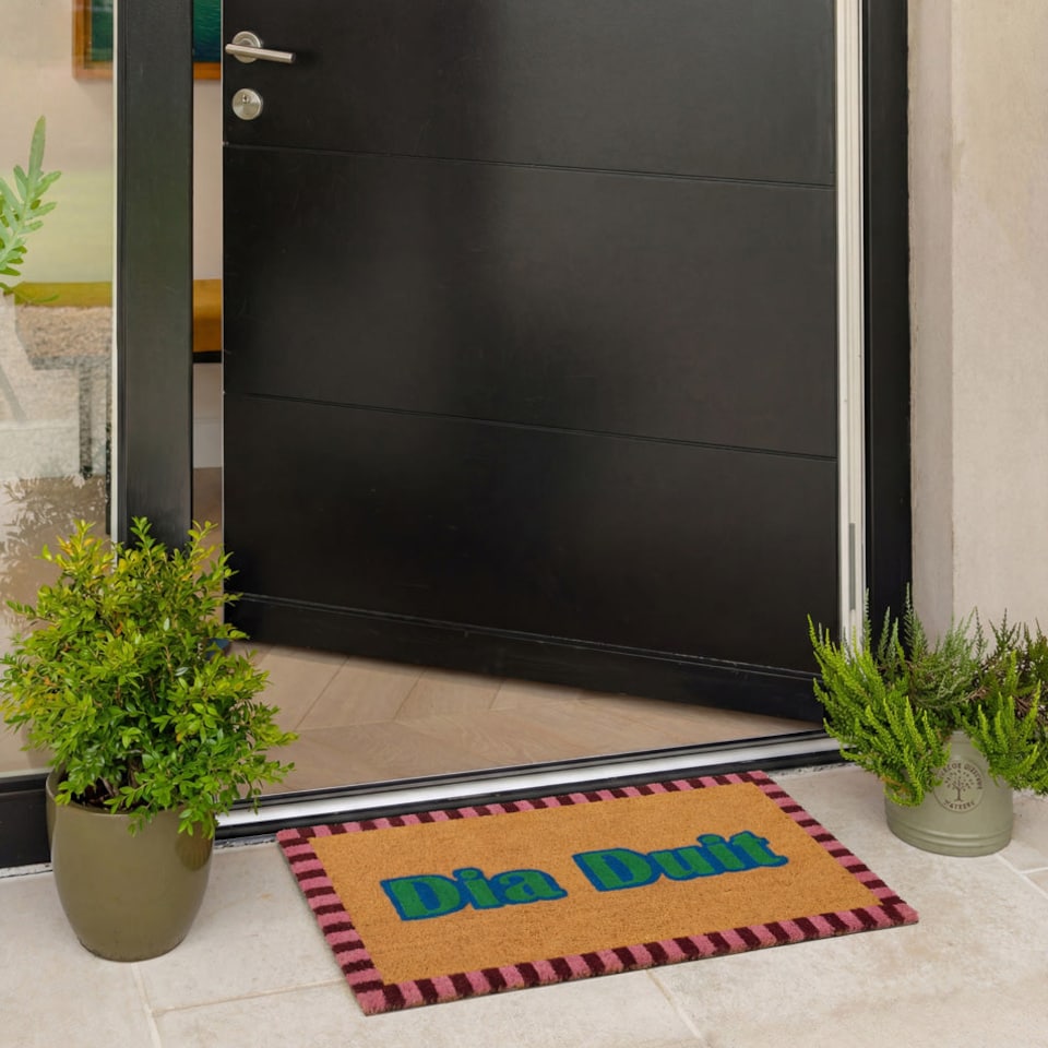 image 1 of KUKOON Irish Dia Duit Coir Doormat 45cm x 75cm