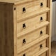 image 4 of Vida Designs Corona 5 Drawer Chest of Drawers Rustic Furniture, Solid Pine Wood