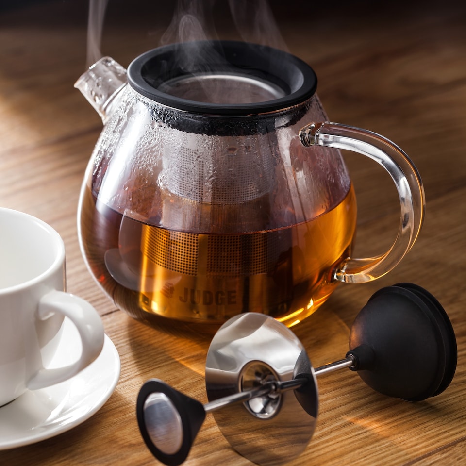 image 1 of Judge Brew Control Glass Teapot with Infuser 1L - 5 Cup