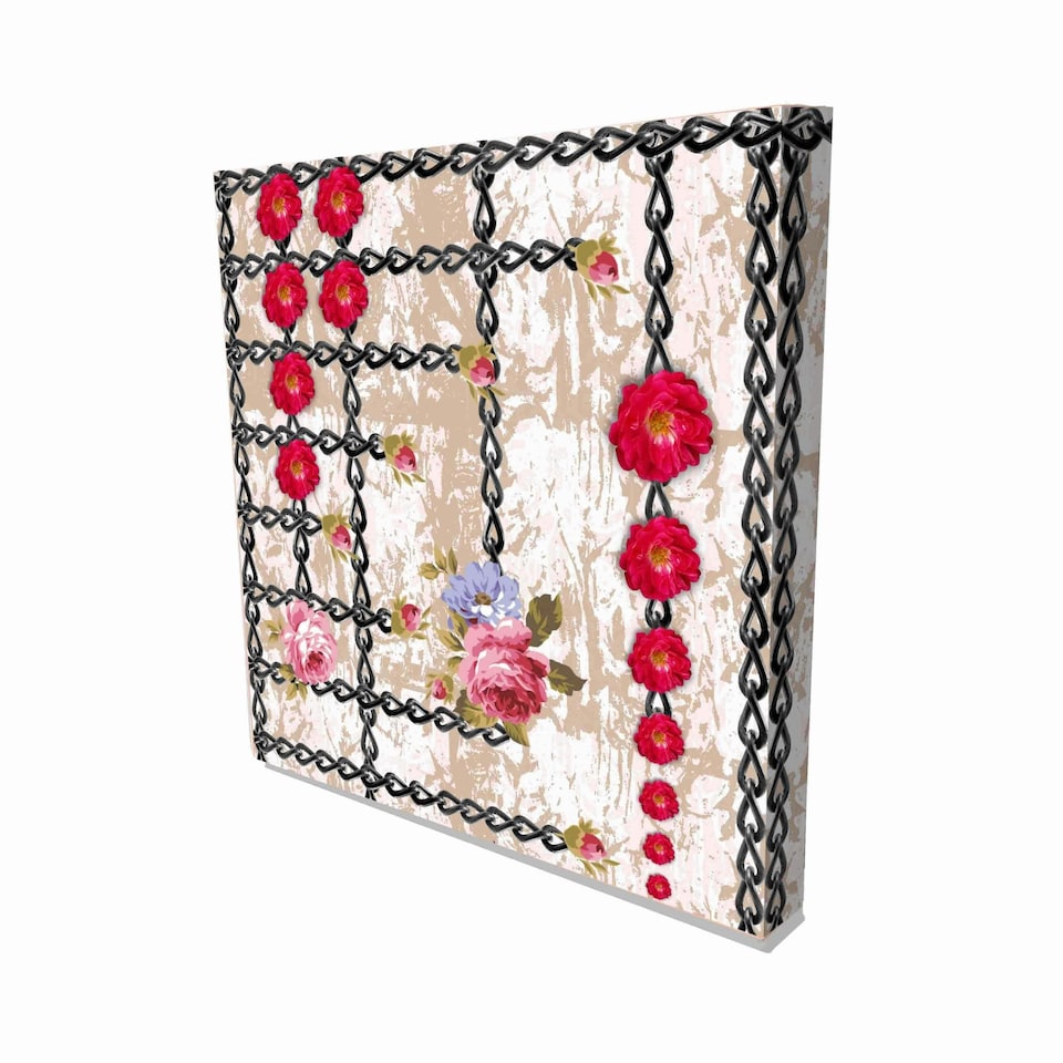 image 1 of Flowers and Chains (Canvas Prints) 30cm x 30cm