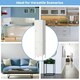 image 7 of COSTWAY 5-Tier Bathroom High Cabinet Storage Organizer White White