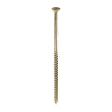 Timco - Classic Multi-Purpose Screws - PZ - Double Countersunk - Yellow (Size 5.0 x 120 - 100 Pieces)