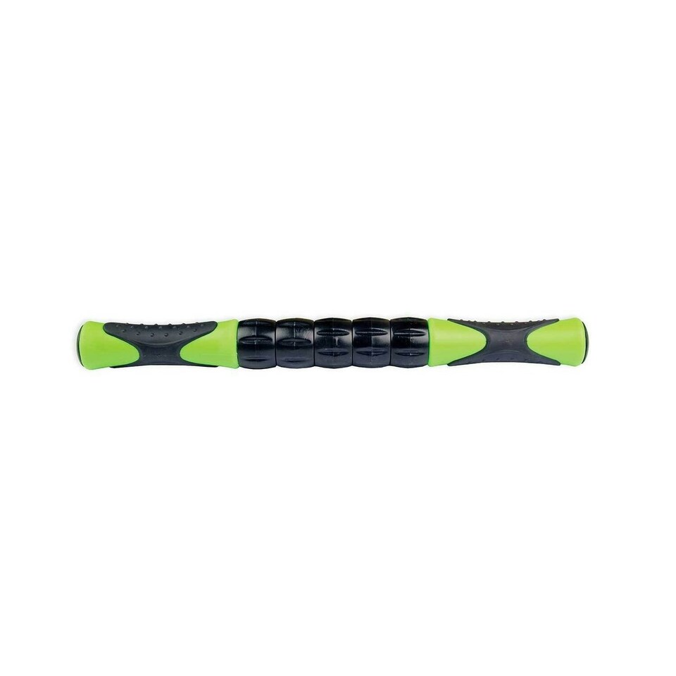 image 1 of Fitness Mad Handheld Body Massager - Black/Lime Green - One Size