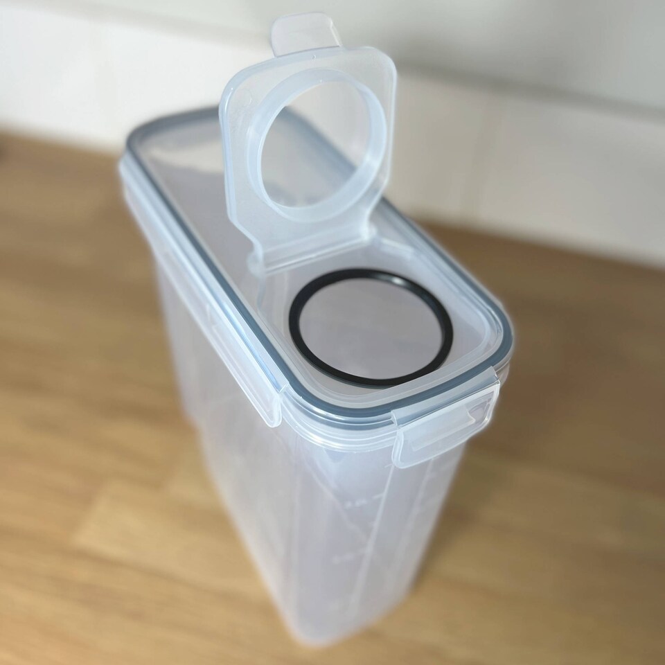 image 1 of 4pc Airtight Reusable Plastic Kitchen Food Storage Container Organiser Set
