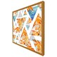 image 1 of Autumn geometrics with maple leaves (Picutre Frame) Brown | Oak | M
