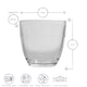 image 3 of Duralex Gigogne Glass Tumblers - 220ml Drinking Glasses for Water, Juice - Pack of 6 | Clear | Clear