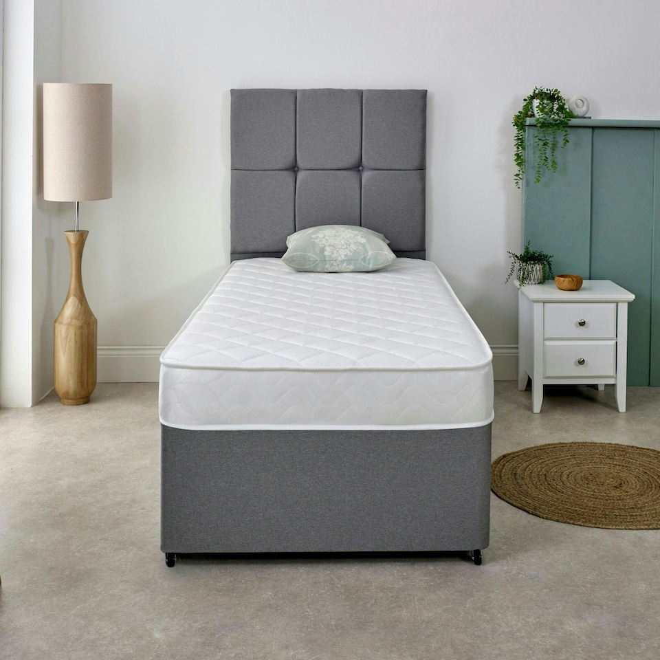 image 1 of Cooltouch Diamond Hybrid Mattress - 18cm Deep, Plush Feel White | Single