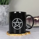 image 2 of Ceramic Pentagram Black Mug - 350ml
