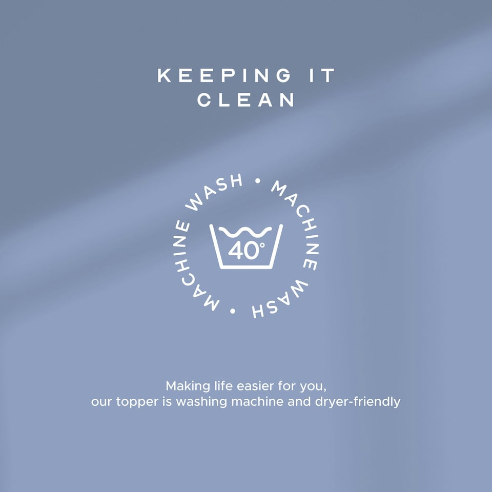 image 1 of Snuggledown Scandinavian Hollowfibre Mattress Topper, Super King