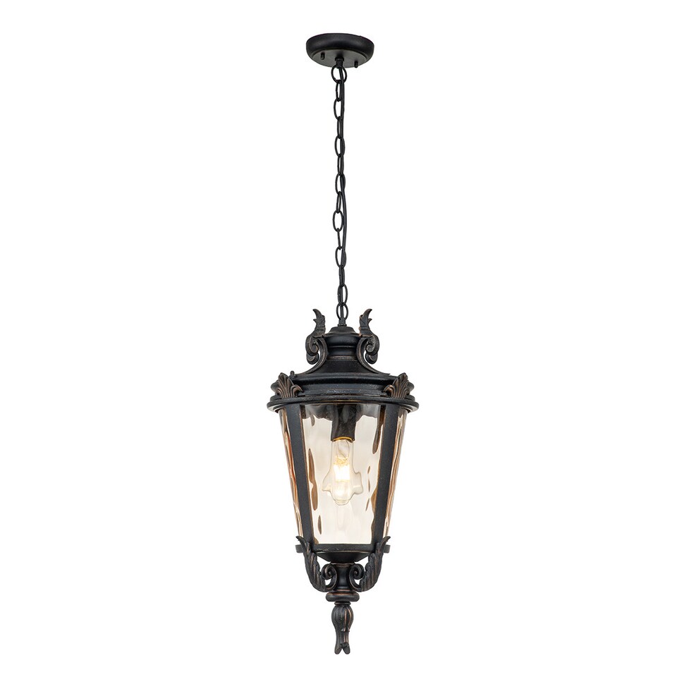 image 1 of Baltimore 1 Light Large Outdoor Ceiling Chain Lantern Weathered Bronze, E27