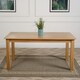 image 2 of Oslo Minimalist Solid Oak Dining Table - 180cm