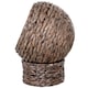 image 8 of PawHut Wicker Cat House, Raised Cat Bed with Cushion, 42 x 33 x 52cm, Dark Brown
