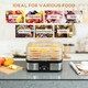 image 3 of HOMCOM 5 Tier Food Dehydrator, 245W for Drying Fruit, Meat, Vegetable, Black