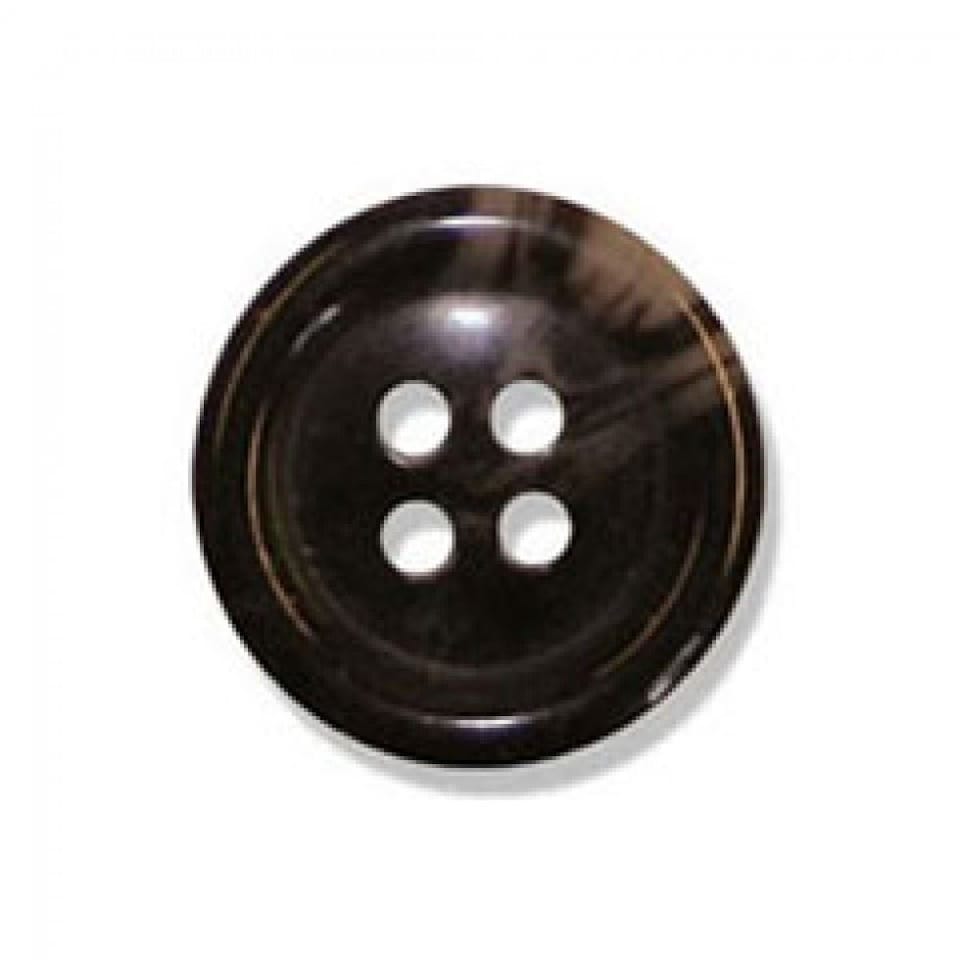 Trimits Brown Round Jacket Buttons for Dressmaking - 28mm - per value pack of 100