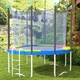 image 7 of SPORTNOW 8FT Trampoline Pad Spring Cover, Waterproof, Multi-Colored