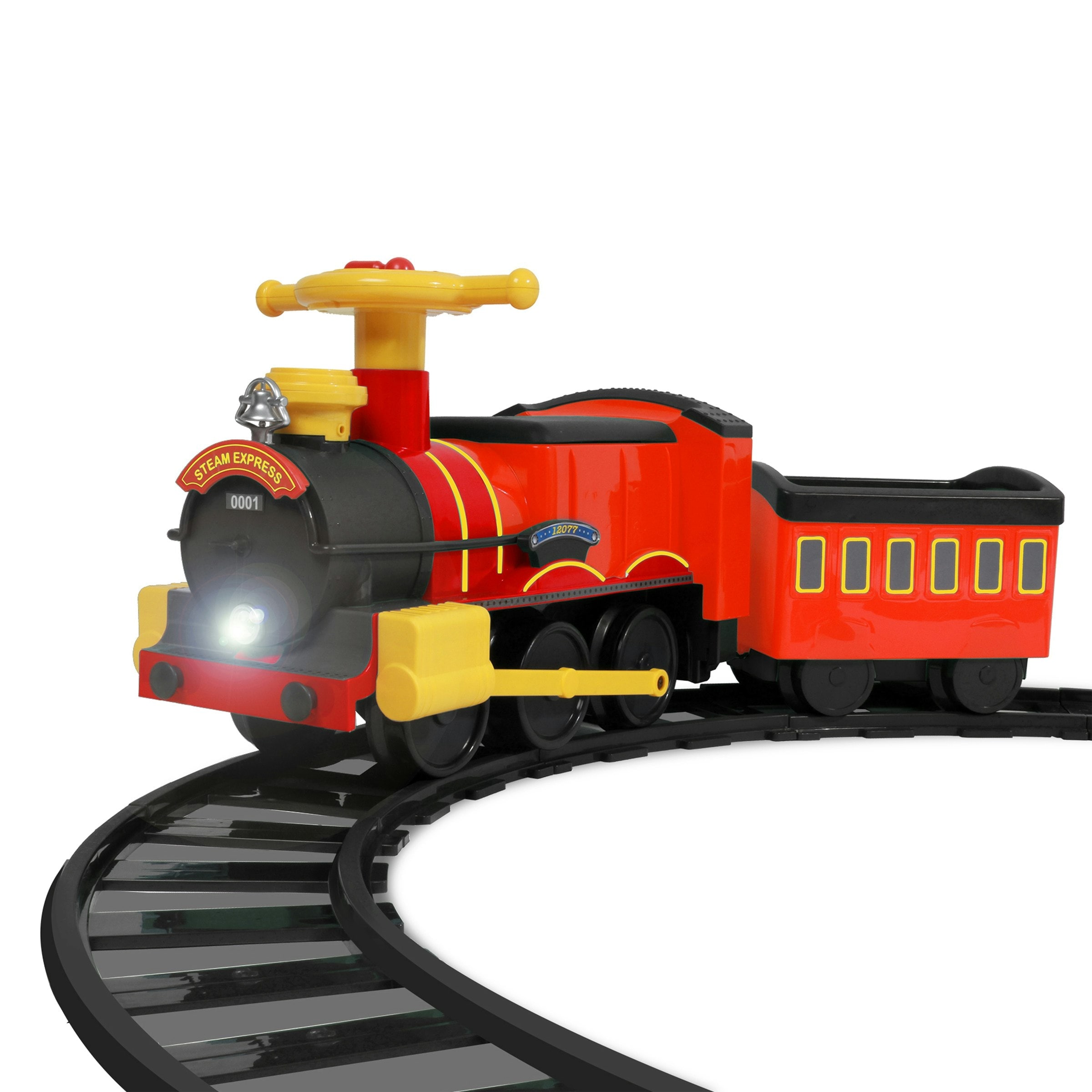 Rollplay Steam Train 6 Volt with 4 x Straight and 4 x Curved Track Packs