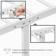 image 4 of Yaheetech Full Classic Iron Platform Bed with High Headboard and Footboard White