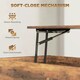 image 4 of HOMCOM Industrial Lift Top Coffee Table with Storage Shelf Rustic Brown Brown