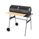 image 1 of BBQ Master XL Barrel Charcoal BBQ Grill Smoker Black with Shelf