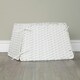 image 4 of 47cm x 46cm Samuel Alexander Foldable Faux Rattan Christmas Tree Skirt in White