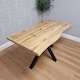 image 4 of Dining Set Of 4 Dining Table Set with 4 black Faux Leather Chairs Dining Room Furniture