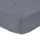 image 1 of Homescapes Dark Grey Linen Deep Fitted Sheet, Super King Grey | Super King