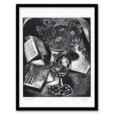 Paul Nash Framed Wall Art Print Flower Bouquet Black White Still Life Home Décor