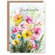 image 1 of Sorry Your Loss Watercolour Flowers Woman Sympathy Dad Card