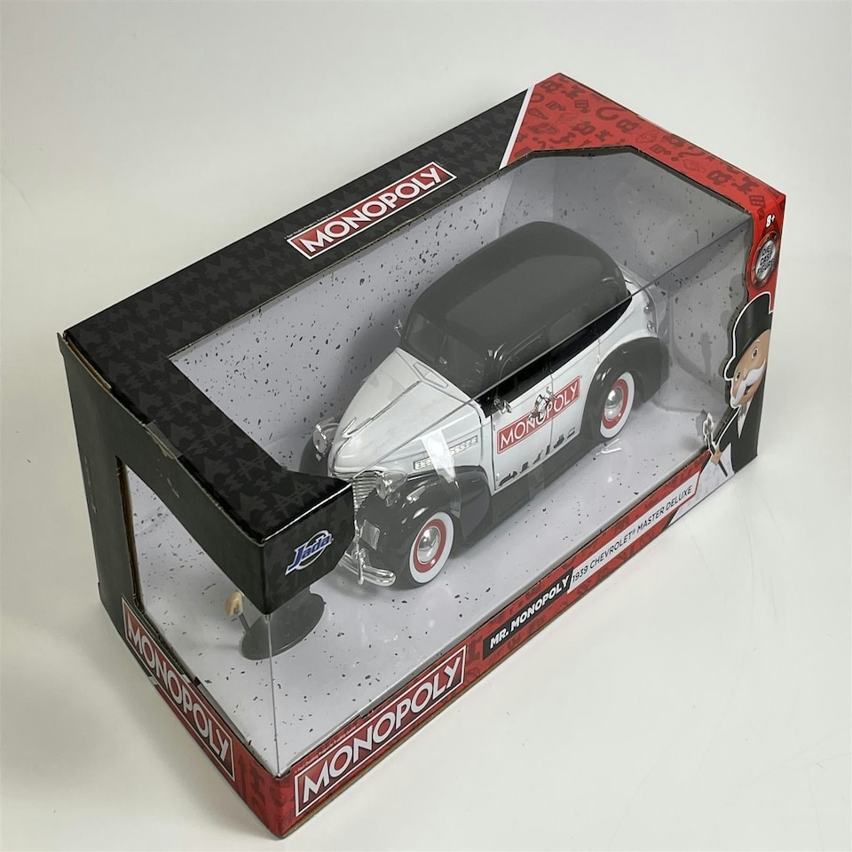 image 1 of Mr Monopoly 1939 Chevrolet Master Deluxe 1:24 Jada 253255048