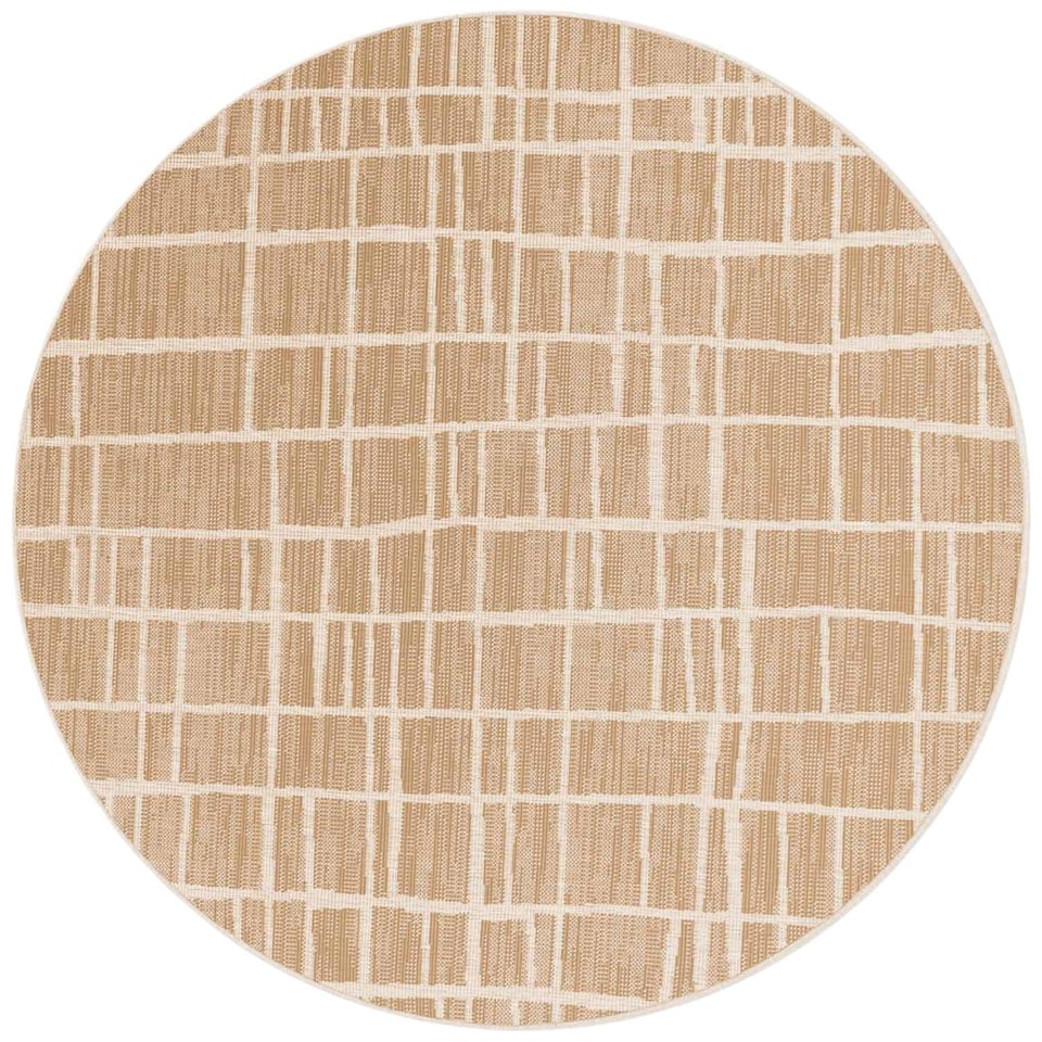 image 1 of Ted Baker Indoor Outdoor Crouch Round Abstract Rug
