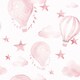 image 1 of The Great Adventure Wallpaper in Pink and White | Pink | Pink and White