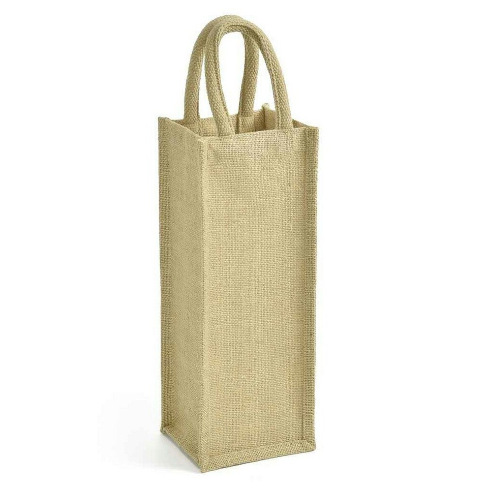 image 1 of Brand Lab Jute Bottle Bag - Natural - One Size