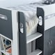 image 3 of Lacy Grey And White Storage Mid Sleeper