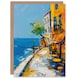 image 1 of French Seaside Town Cafe Street Oil Him Her Birthday Card
