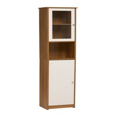 Vida 2 Door Oak Effect Floor Standing Cabinet Brown