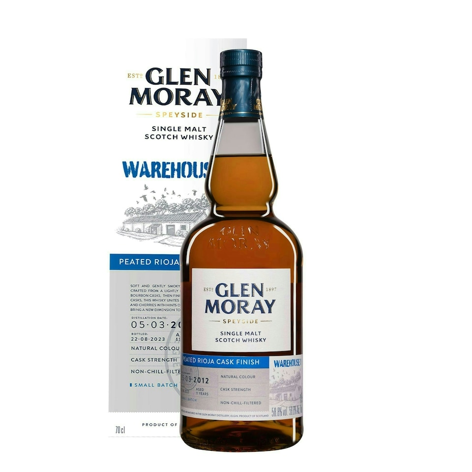 image 1 of Glen Moray 11 Year Old 2012 Peated Rioja Finish - Warehouse 1 | Clear | 1