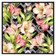 image 2 of Bright plants on geometric background (Picture Frame) White | M