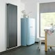 image 2 of 1800mm (H) x 480mm (W) -Anthracite Vertical Radiator (Berlin) - Single Panel - (1.8m x 0.48m) - Depth 52mm
